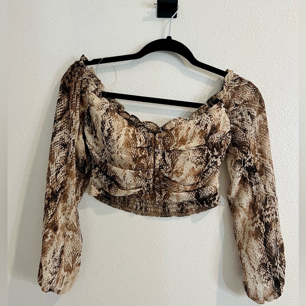 Windsor Snakeskin Corset Top Size Small